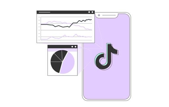 Grafik melacak klik dan order per kreator