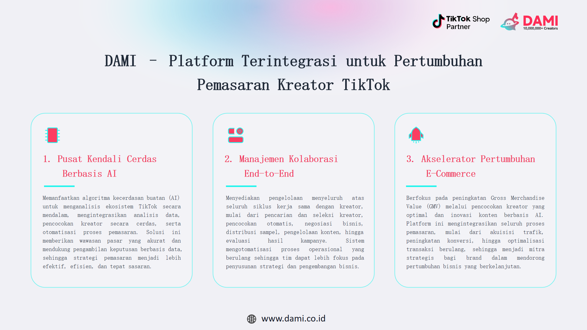DAMI sebagai Platform AI untuk Pemasaran Kreator TikTok